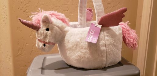 Plush Easter Basket Unicorn 