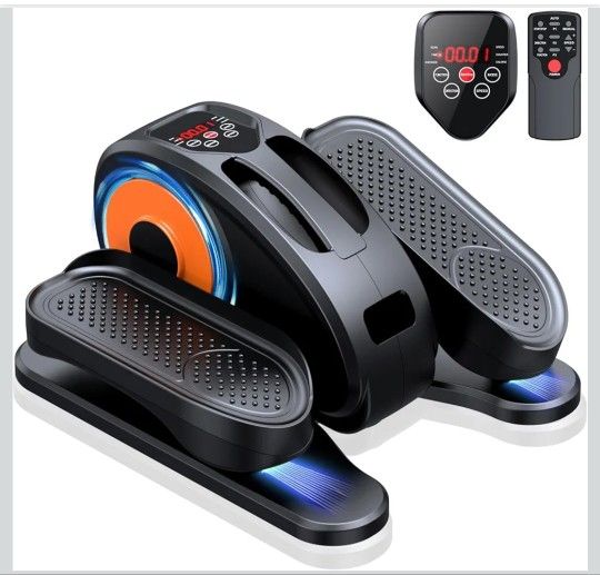 Under Desk Elliptical Machine, Ellipse Leg Exerciser as Seen on Tv for Seniors Fully Assembled, Quiet & Portable Electric Seated Pedal Exerciser with 