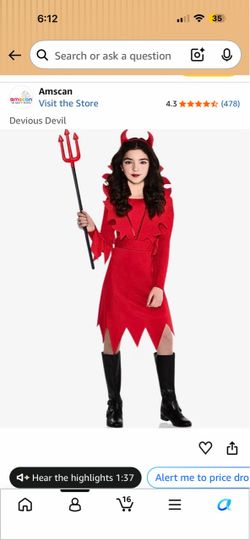 Amscan Devious Devil Halloween Costume