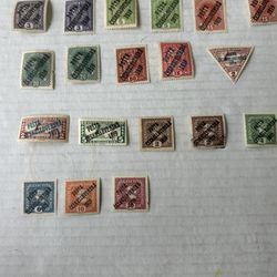 Czechoslovakia 1919 Overprint Collection Of 19 Stamps Mint Hinged
