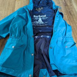 Like New Barbour Waterproof Raincoat Women's Size 4 