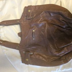 Large Women's Real Leather Handbag Braided Leather Shoulder Straps In Great Shape Stylish Design And Good Quality For $30.00 OBO 