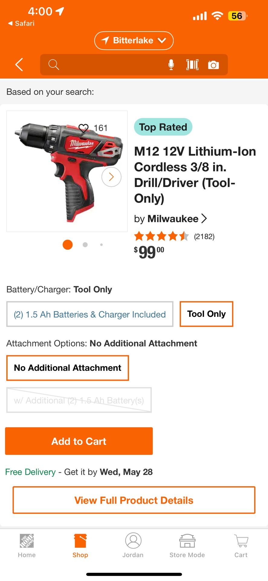 Milwaukee M12 Drill New 