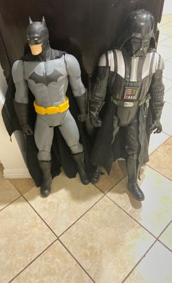 3 feet tall Batman and dark Vader Collectables