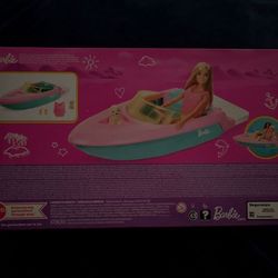 NEW Barbie Boat Playset with Doll, Puppy & Accessories - Never Opened!