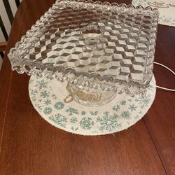 Fostoria Rum Well Cake Stand 