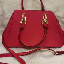 RED LEATHER  PURSE