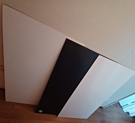 4ftx2ft Half chalkboard Half whiteboard x3