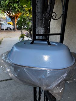Kitchen Fair Blue Aluminum Stock Pot & Lid