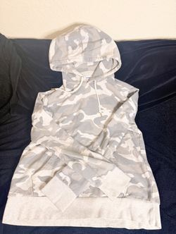 Como Vintage Camo Pullover Hoodie – Light Gray/Khaki, Men’s