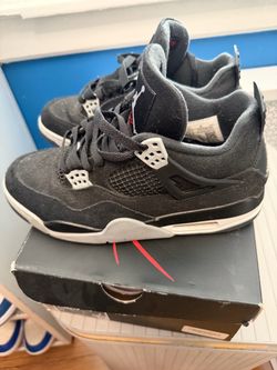 Air Jordan 4 Retro SE Black Canvas Size 8.5 USED