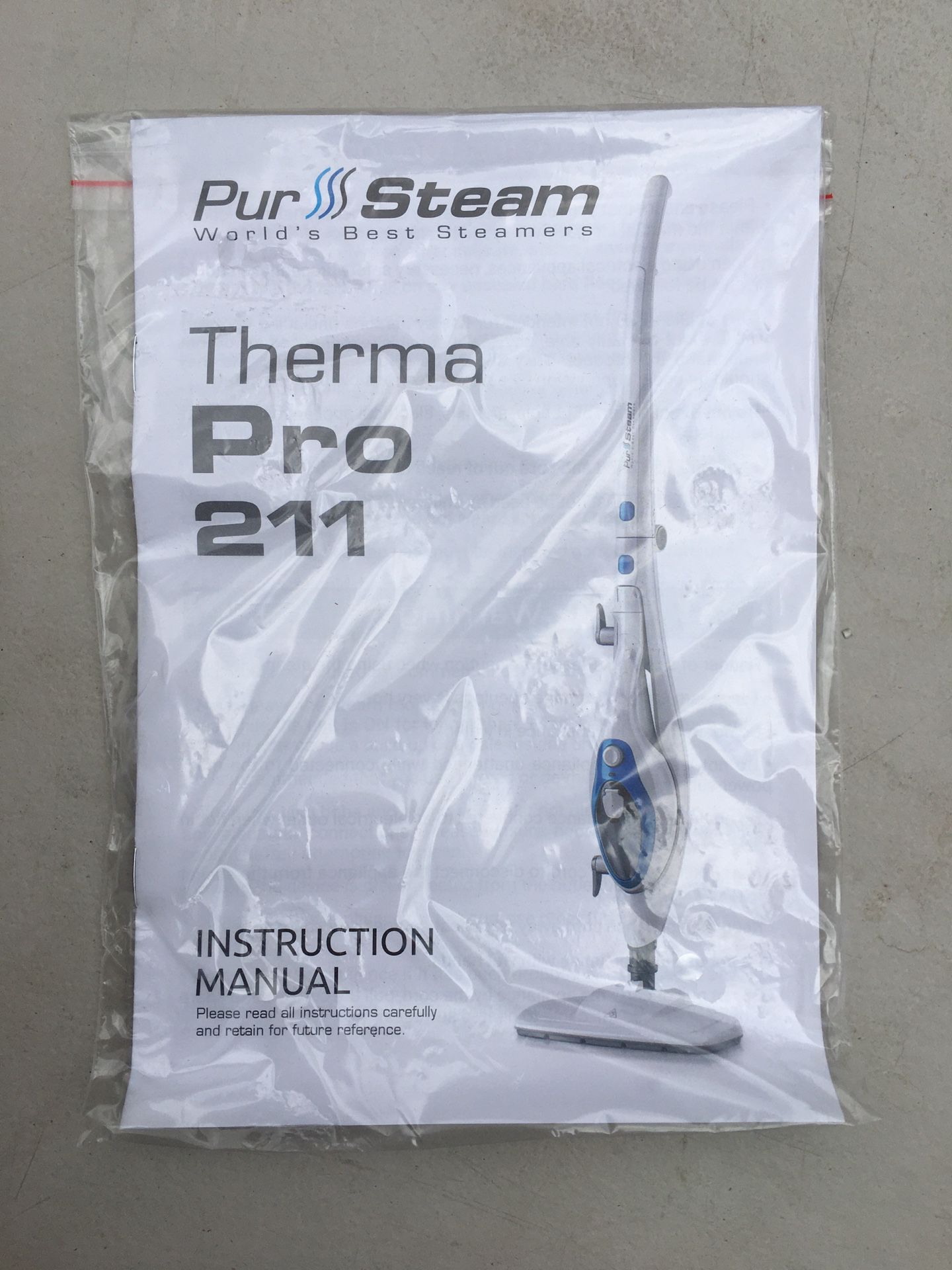PurSteam Therma Pro 211 Mop Cleaner Instructions Manual