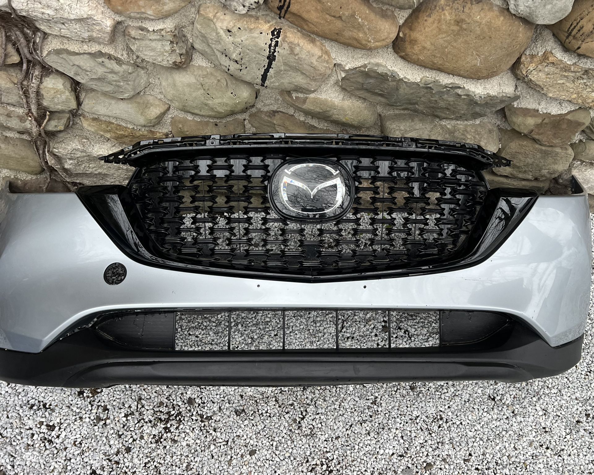 👍 ✅ 🔥 OEM MAZDA CX5 CX-5 2022 2023 2024 FRONT BUMPER ORIGINAL SILVER PAINT + LOWER VALANCE + GRILLE + EMBLEM