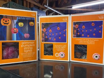 Halloween pumpkin string lights