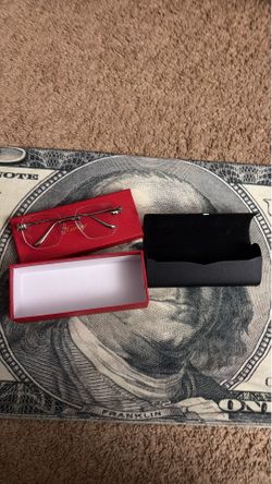 Cartier glasses silver frame