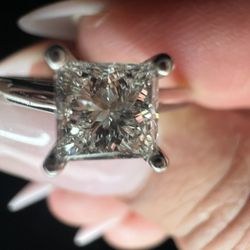 Earth Mined 14k Diamond Engagement Ring .70 Carat SI Clarity Size 6.75