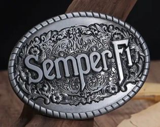 Marine Corps Semper Fi Belt Buckle SHIPPING AVAILABLE