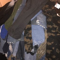 Huge Pile Of Men’s Women’s And Kids Clothes. Lots With Tags Still On Them. All Various Sizes. All For $60