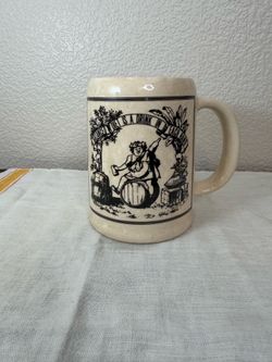 Vintage Holt-Howard "A Balanced Diet is a Drink in Each Hand" oven-proof ceramic beer stein