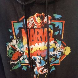 Marvel Avengers Youth Pullover Hoody Black Medium 