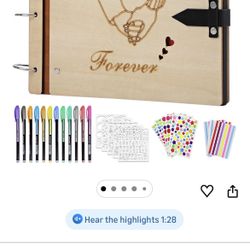 Love Scrapbook Wooden Photo Album