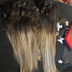 Hair extension Clip In Human Hair All Length 