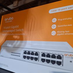 Aruba 16 Port Gigabit Unmanaged Switch Box