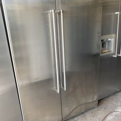 KitchenAid 48” Built In Refrigerator - All Stainless - LED + Ice Maker 