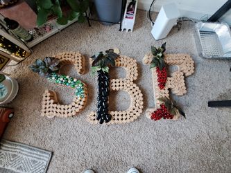 Initial Letter Wall Decor