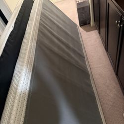 2 Twin Wooden Boxsprings- Used For Cal King Bed 