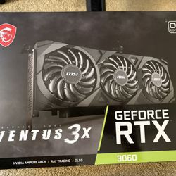 GeForce RTX 3060 VENTUS 3X 12GB OC
