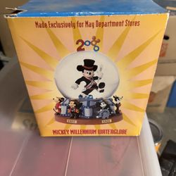 Mickey moose millennial Snow Globe 