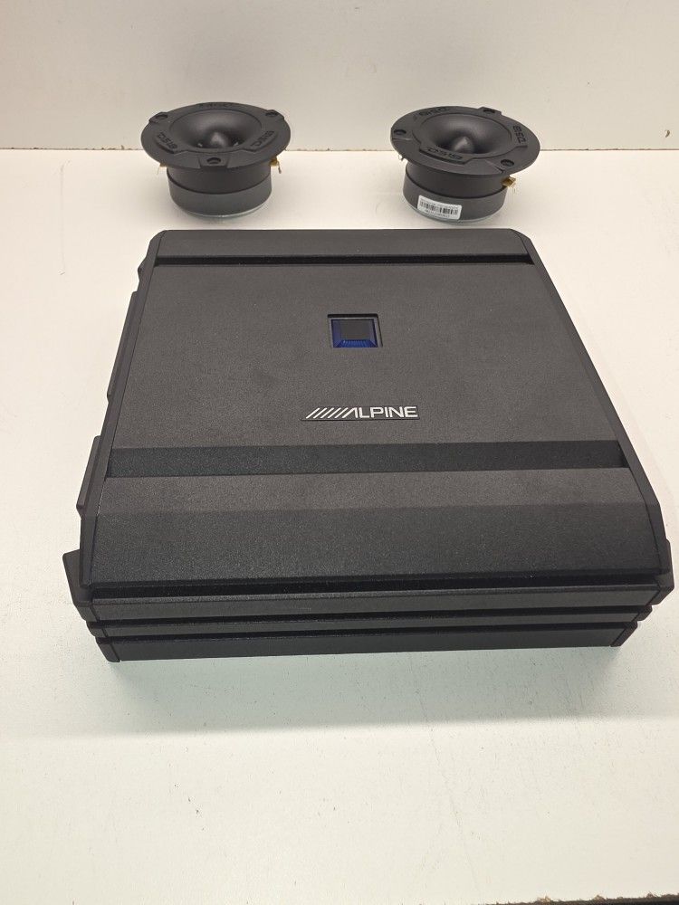 Alpine 4 Channel Amplifier And Ds18 Super Tweeters