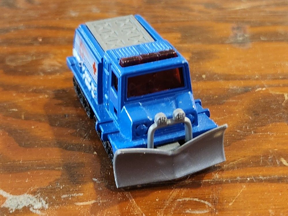 Snow Groomer Matchbox Car