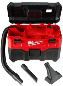 Milwaukee Cordless Wet/Dry Vacuum with Two Attachments