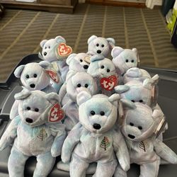 12  Four Season Beanie Babies
