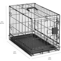 22" Foldable Dog Crate, Cat Crate,  Puppy Crate,  