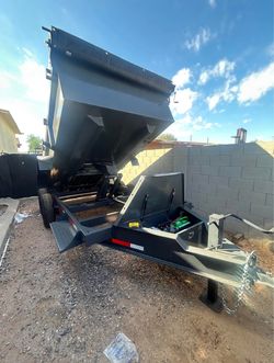 7 x 14 x 4ft dump trailer
