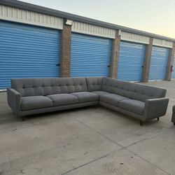 Gray Sectional Sofa Mid Century Modern
