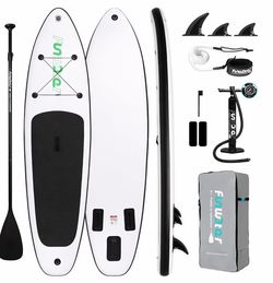 FunWater Inflatable Ultra-Light Stand Up Paddle Board for All Skill Levels with Premium SUP Paddleboard Accessories,Non-Slip Comfort Deck for Youth &