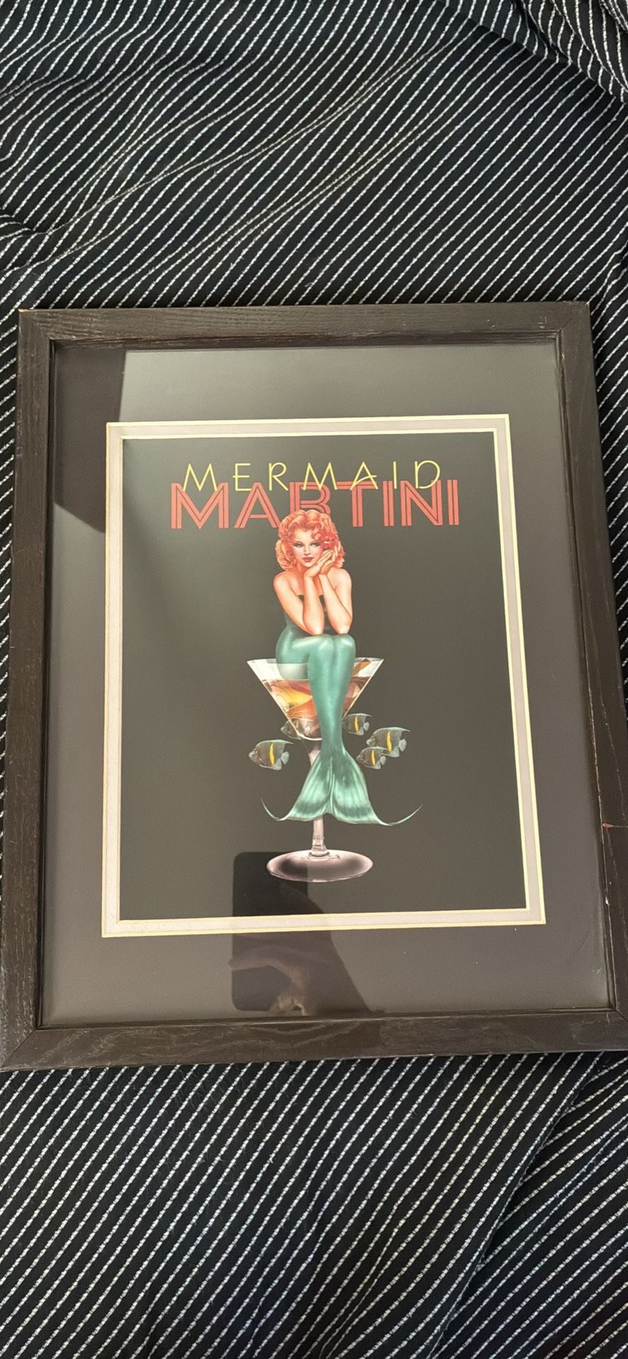 Martini Mermaid Wall Art