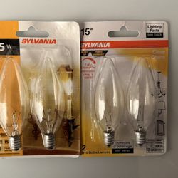Sylvania  B10 Bulbs  15w