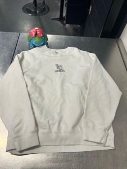 [ L ] Uniqlo x Studio Ghibli The Boy and The Heron White Cotton Sweatshirt