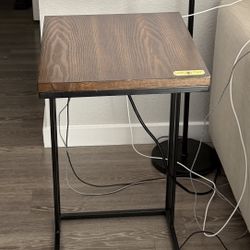 Side Table- With Charging Station and USB port-$30