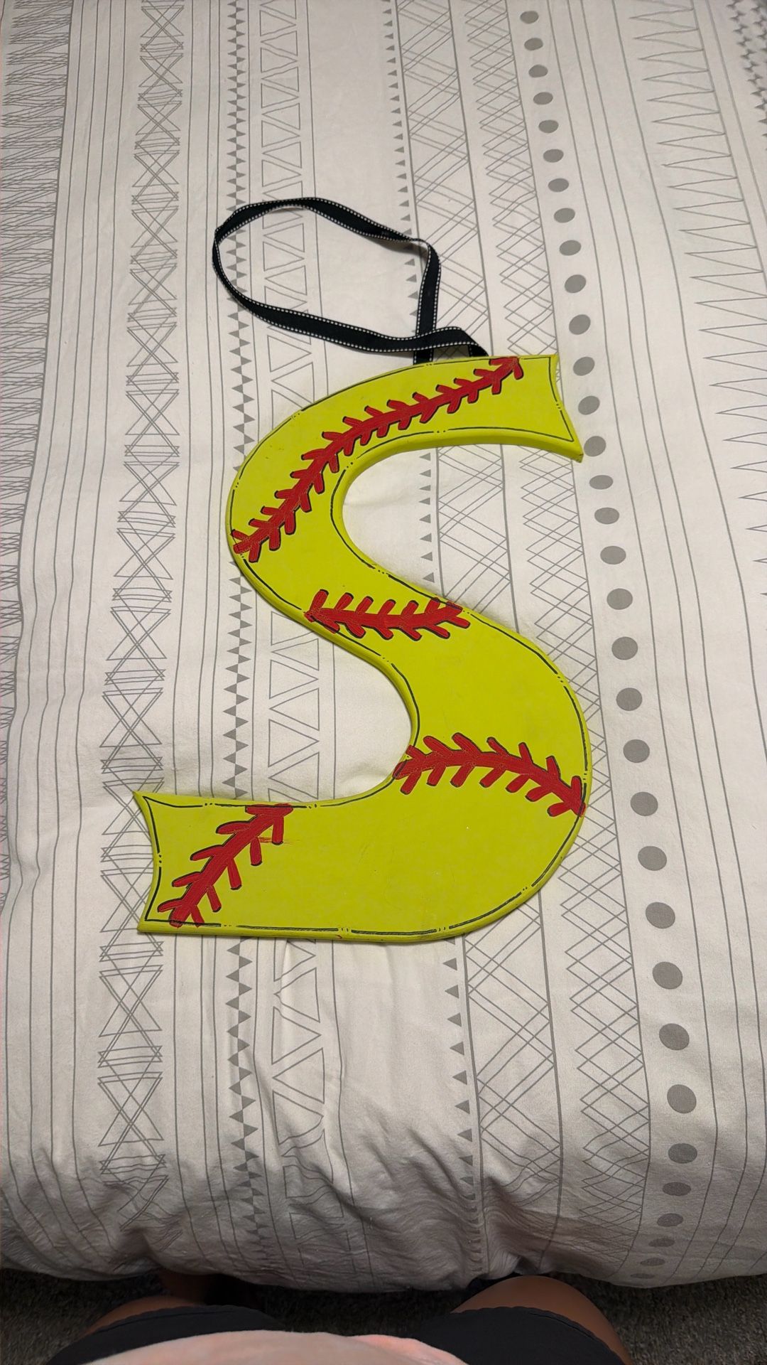 Softball Wall Sign Art 