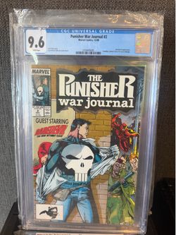 Punisher War Journal #2 CGC 9.6 Punisher War Journal #2 (1988) Classic Jim Lee Art Daredevil