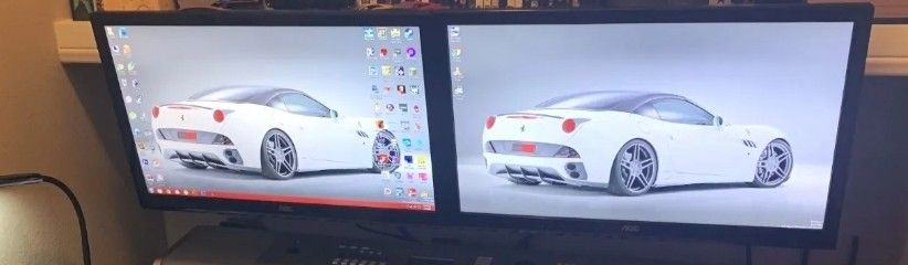 2 Monitors AOC E2752Vh 27" 60hz LED-Backlit LCD Slim Monitors