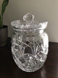 Cut Crystal Bisquit Barrel
