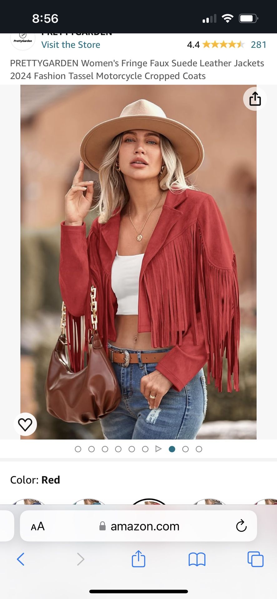 brand new womens fringe faux suede leather jacket tassel cropped coat
