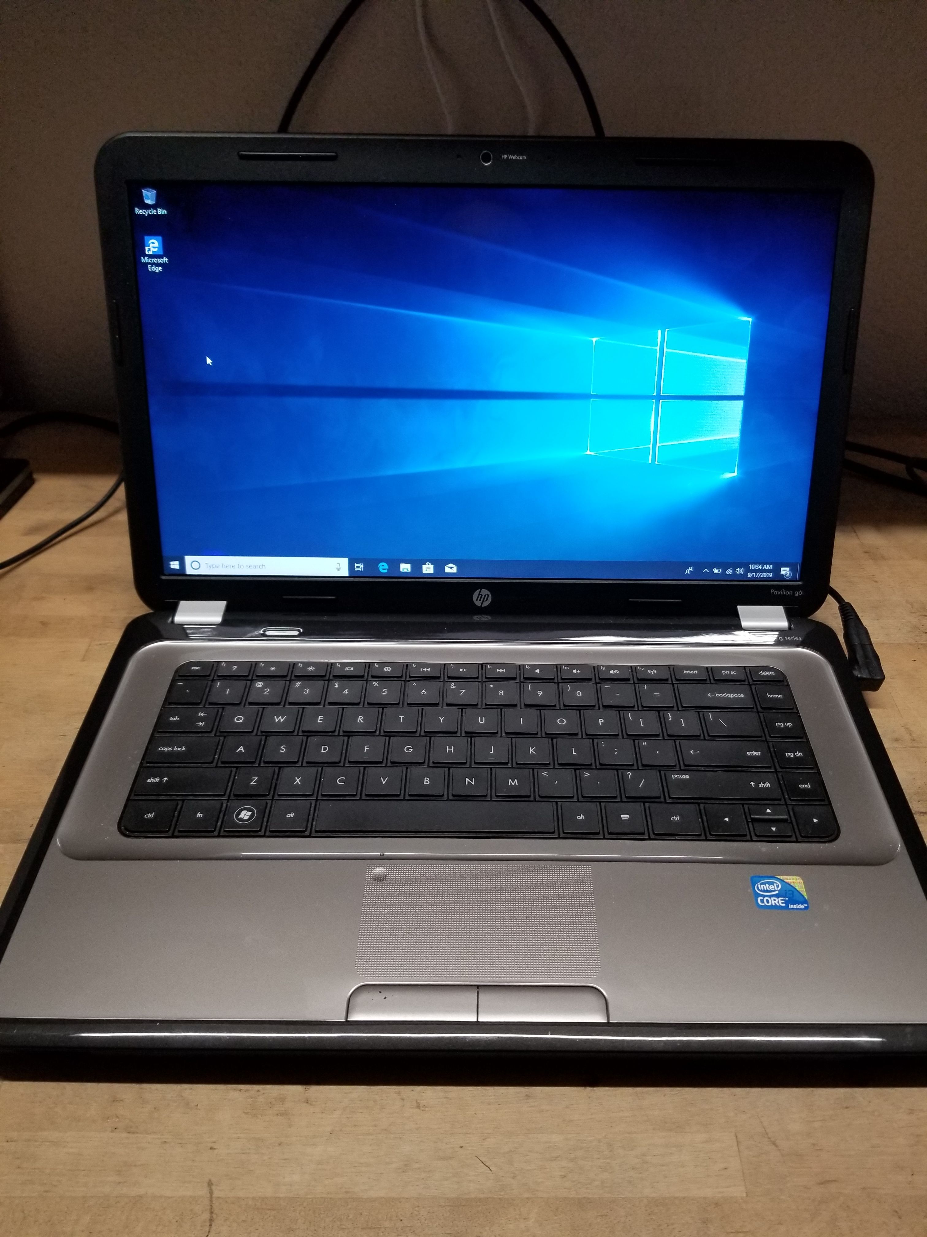 HP Pavilion "G" Series Laptop with Intel i3